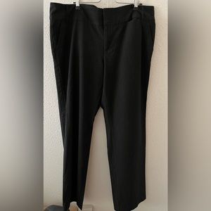 Black pinstripe dress pants